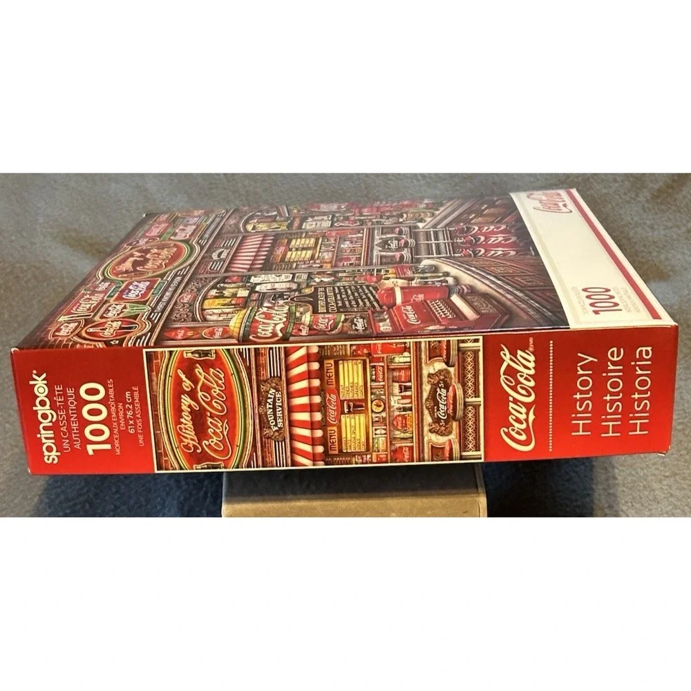 Springbok Jigsaw Puzzle 1000 Pieces Coca-Cola  History Coke Bottles Signs USA